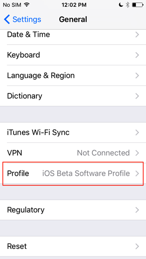 ios 10 beta software profile